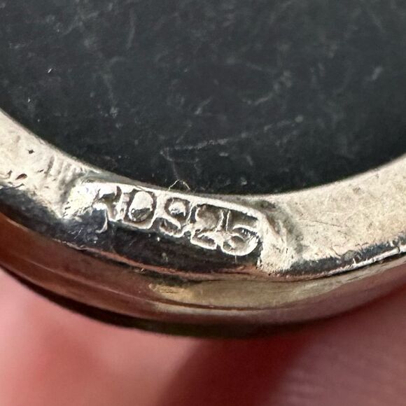 Vintage Multi Gemstone 925 Sterling Toggle Closure Bracelet - Picture 7 of 9